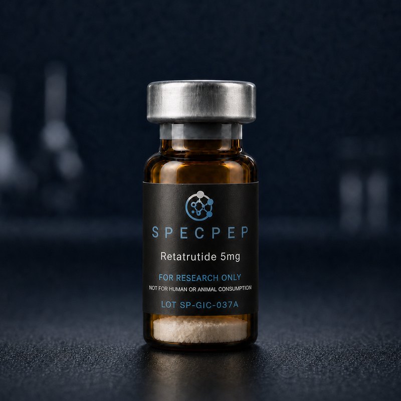 SpecPep Retatrutide research material vial